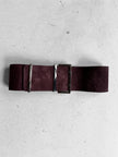 GIANFRANCO FERRÉ - late 1990s WIDE SUEDE BELT WITH DOUBLE PRONG BUCKLE