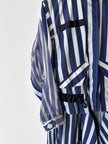 SACAI - F/W 2017 STRIPED JACKET WITH ASYMMETRICAL LAYERED HEM