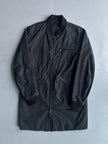 MARNI - early 2000s COATED COAT WITH KNIT COLLAR AND CUFFS