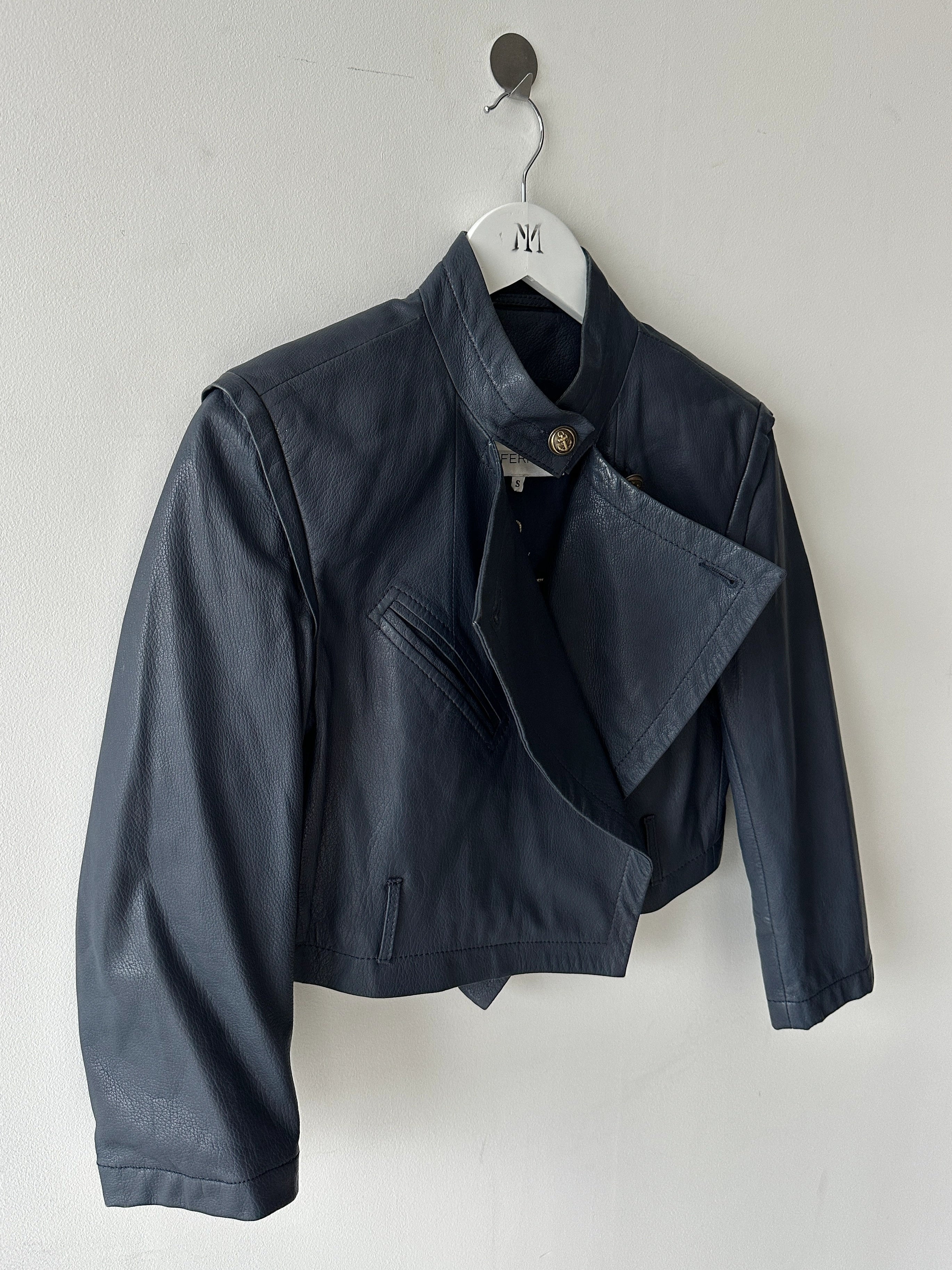 GIANFRANCO FERRÉ - S/S 2009 CROP FIT LEATHER JACKET