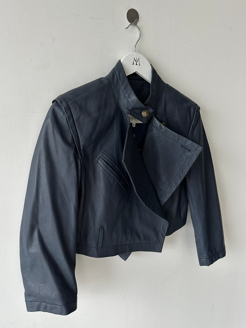 GIANFRANCO FERRÉ - S/S 2009 CROP FIT LEATHER JACKET
