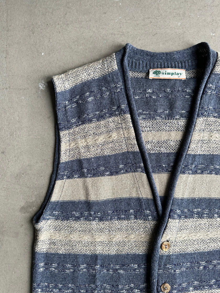 1980s KNIT CARDIGAN VEST