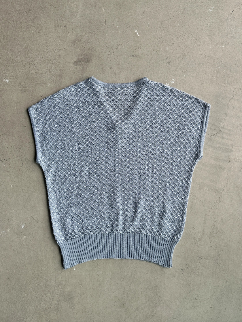 1970s WAFFLE KNIT VEST TOP