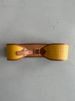 MOSCHINO - late 1980s PERFORATED LEATHER WIDE WAIST BELT
