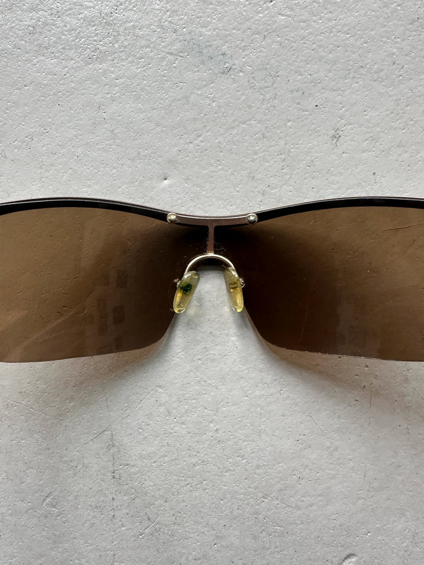 MAX MARA - 2000s SHIELD SUNGLASSES
