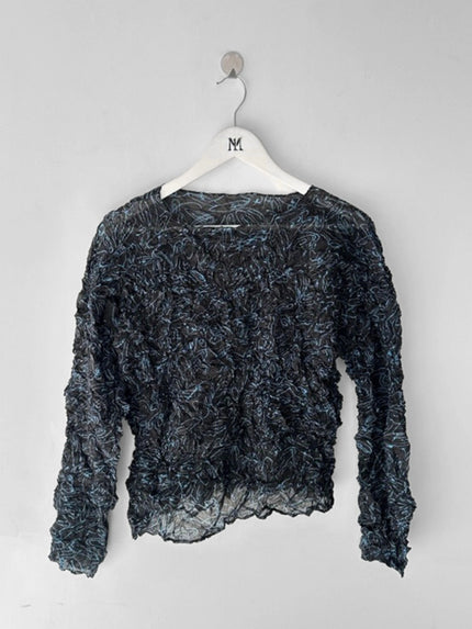 ISSEY MIYAKE PERMANENTE - late 1980s 3D SPIKE LONG SLEEVE TOP