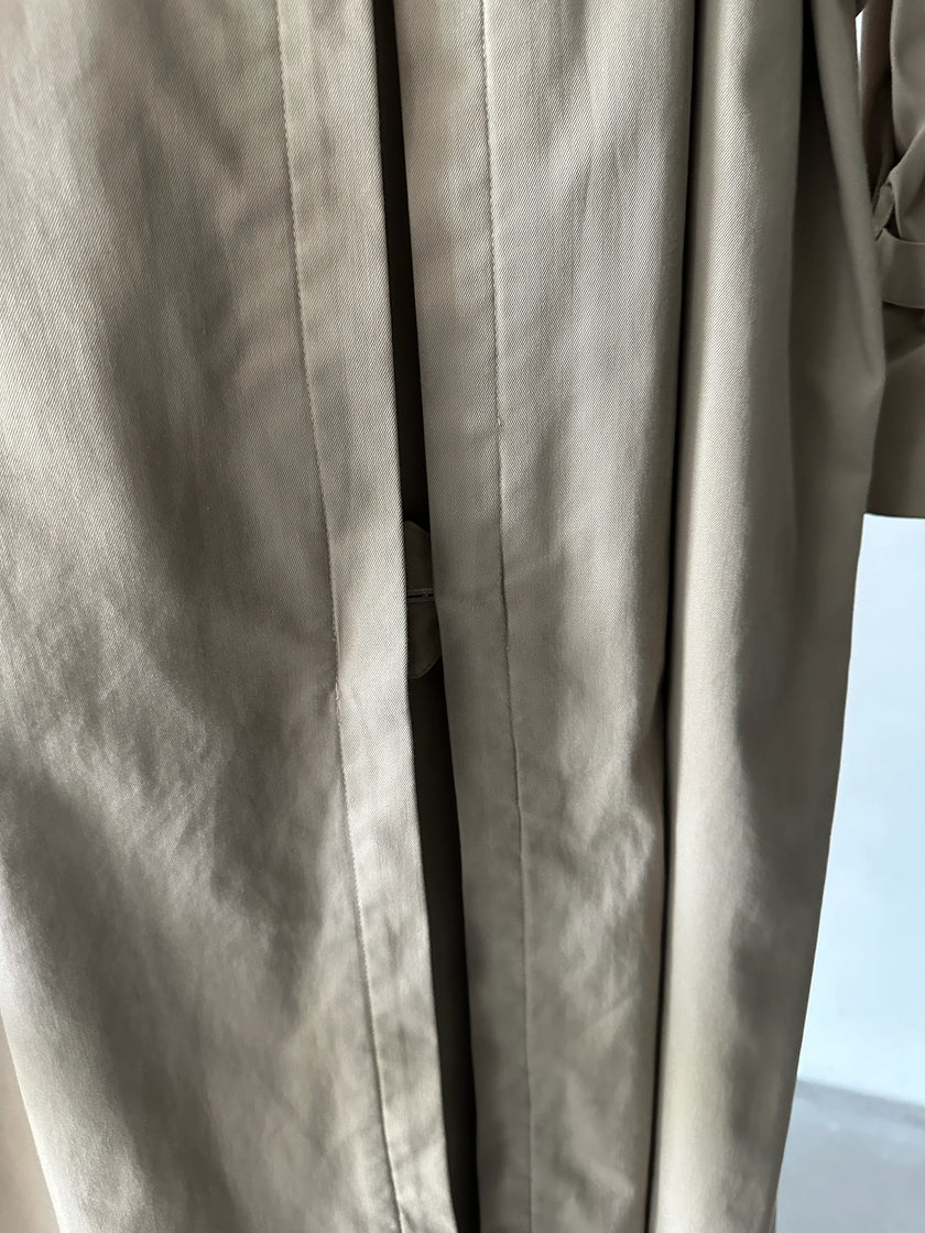 BURBERRYS - 1970s DOUBLE BREASTED EXTRA LONG TRENCH COAT