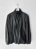 JEAN PAUL GAULTIER OBJET - 1990s PERFORATED LEATHER JACKET WITH ZIP OFF FUR LINING
