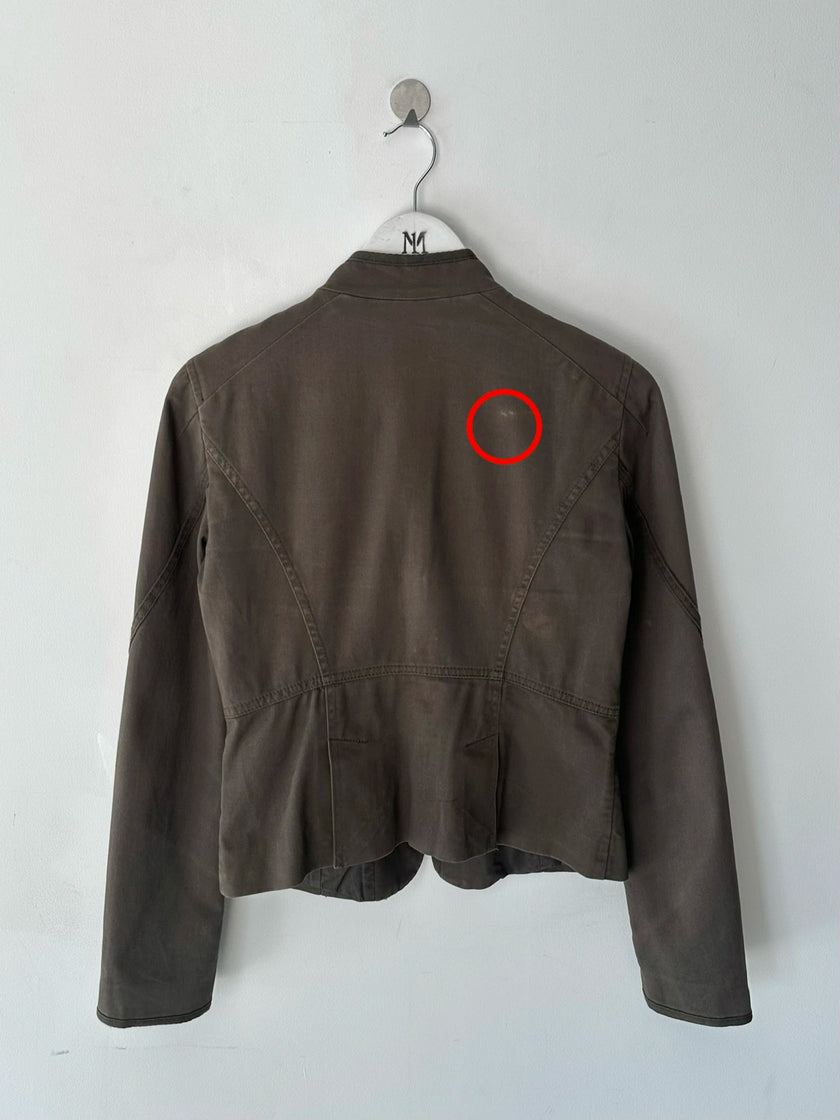 ARMANI - 2000s FITTED JACKET WITH RUFFLED FRONT