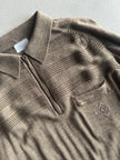 1980s LONG SLEEVE POLO KNIT TOP