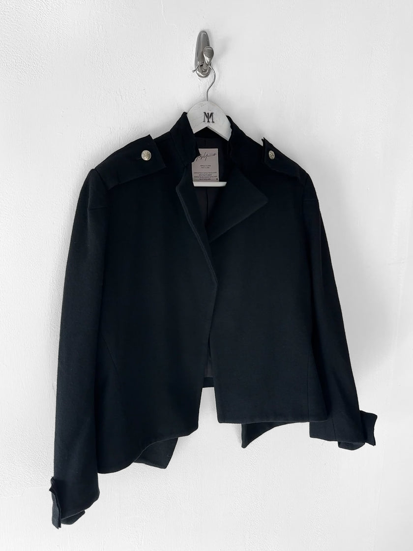 YOHJI YAMAMOTO - F/W 2006 WOOL JACKET WITH DECONSTRUCTED HEM