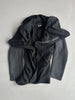 COMME DES GARÇONS - A/W 2003 ASYMMETRIC PANELED BLAZER WITH ZIP DETAIL