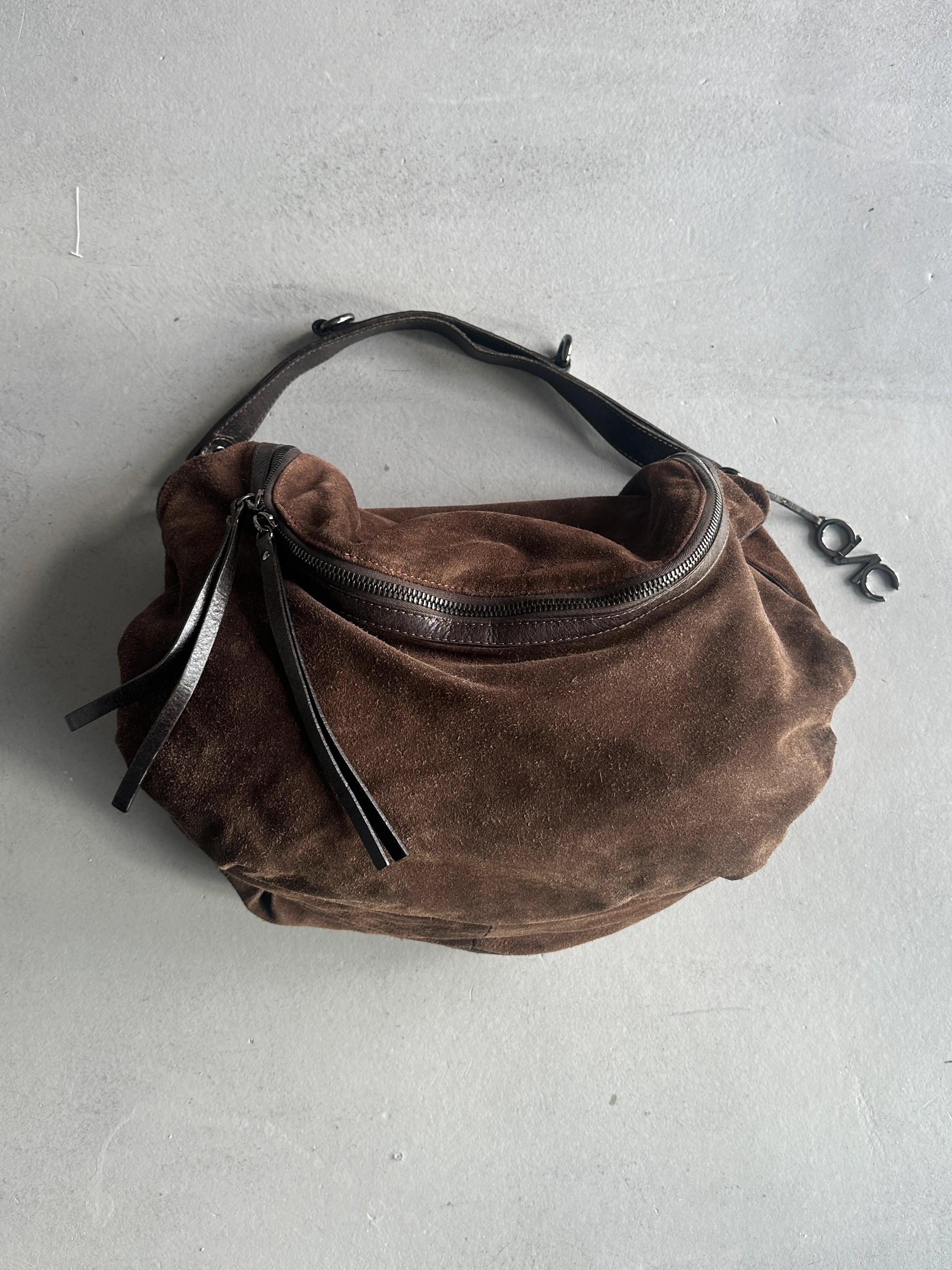 C'N'C COSTUME NATIONAL - F/W 2010 SUEDE LARGE HOBO BAG