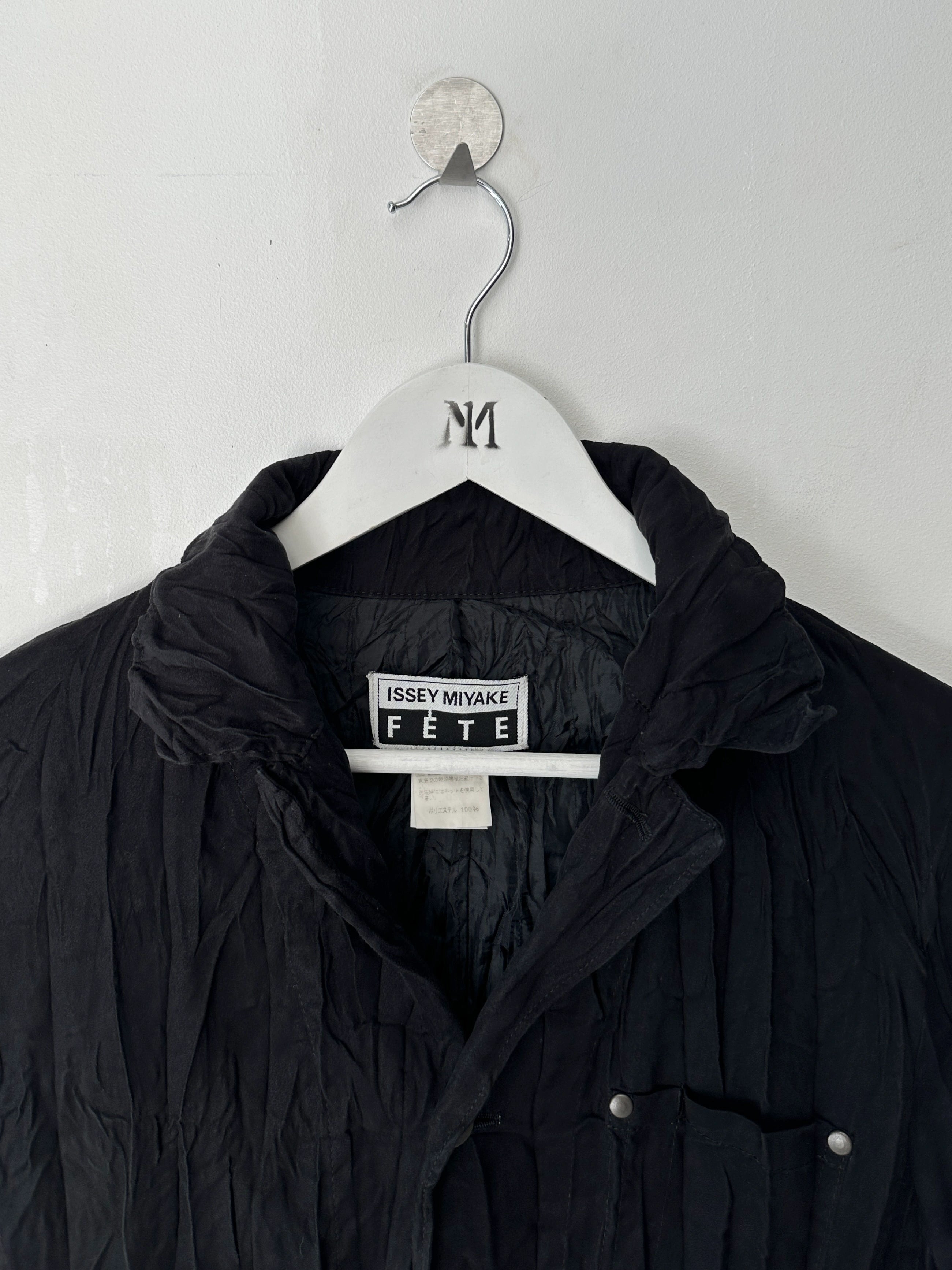 ISSEY MIYAKE - A/W 2005 FAUX SUEDE CRINKLED JACKET