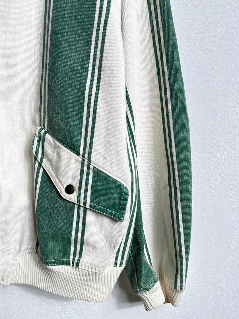 ARMANI JEANS - S/S 1992-1993 STRIPED COTTON BOMBER JACKET