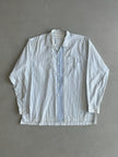 COMME DES GARÇONS - F/W 2009 OVERSIZED STRIPED SHIRT WITH ZIP CONTRASTING PANEL