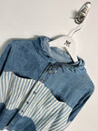 MARITHÉ + FRANÇOIS GIRBAUD - 1990s STONE WASHED HOODED DENIM SHACKET