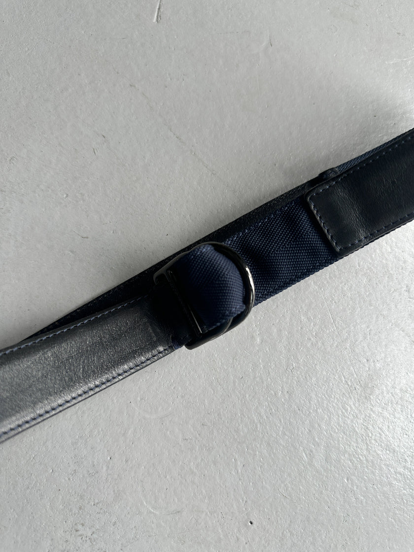 DIRK BIKKEMBERGS - 1990s METAL D-RING BUCKLE LEATHER BELT