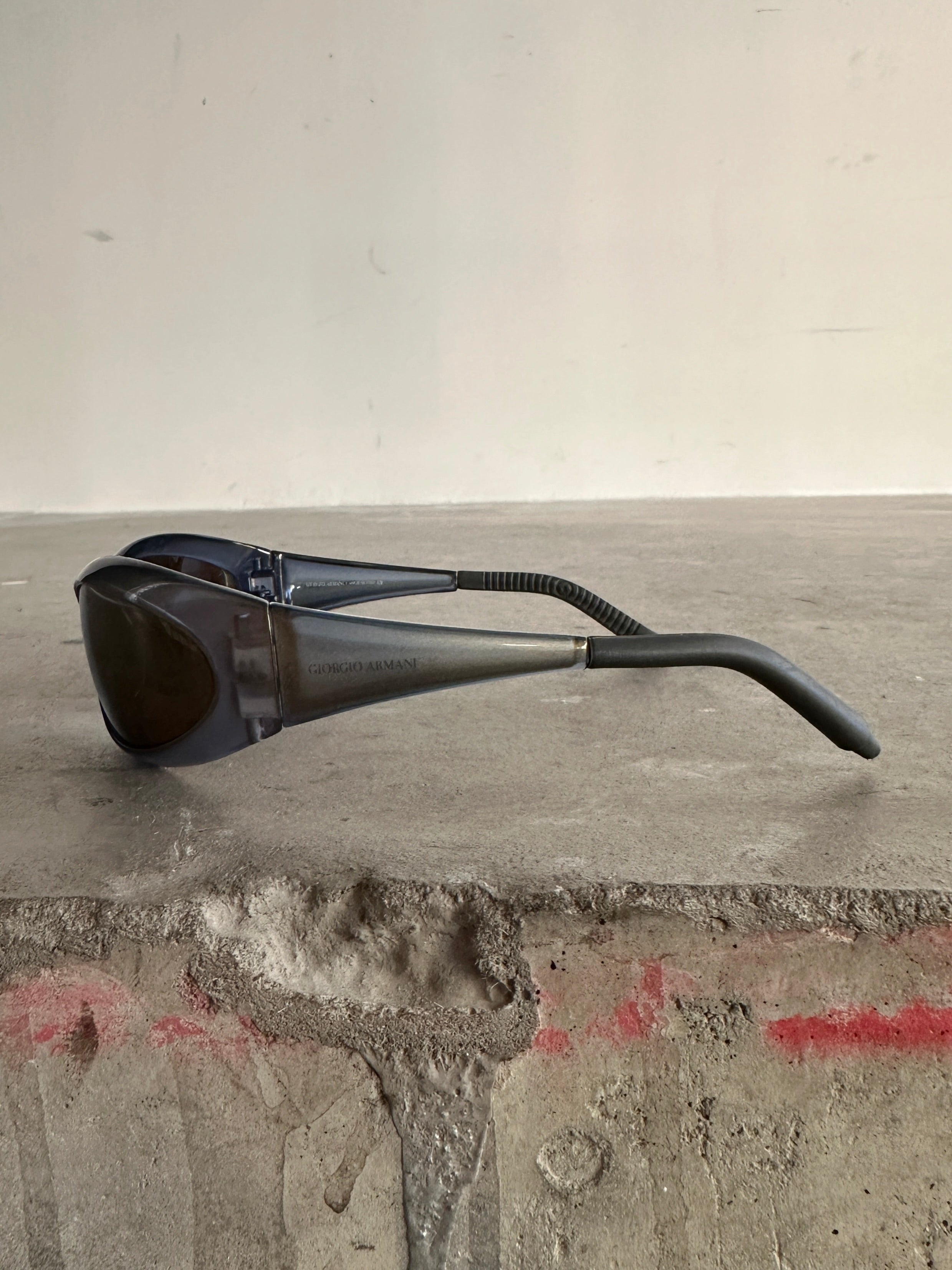 GIORGIO ARMANI -  1990s BIKER SUNGLASSES