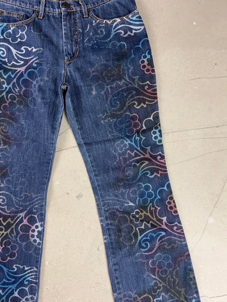 MISSONI - 2000s FLORAL PRINT JEANS