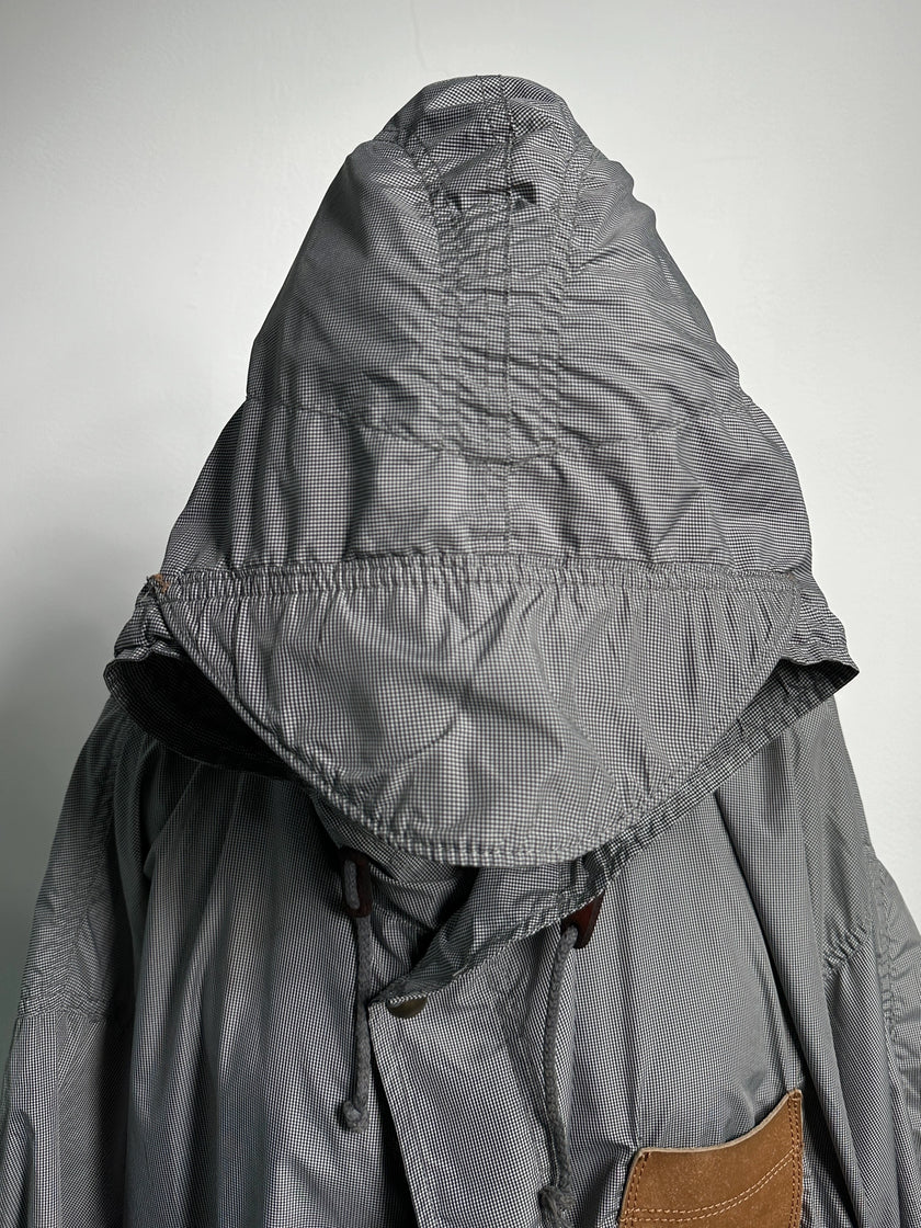 EMPORIO ARMANI - late 1990s MICRO CHECK HOODED PARKA