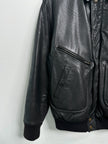 EMPORIO ARMANI - 1980s LEATHER BOMBER JACKET