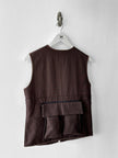 ITALIAN LABEL - late 1990s ZIPPED VEST GILET WITH ZIP OFF BACK POCKET PANEL