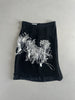 ANDREW GN - S/S 2001 FRONT APPLIQUÉ LAYERED SILK SKIRT