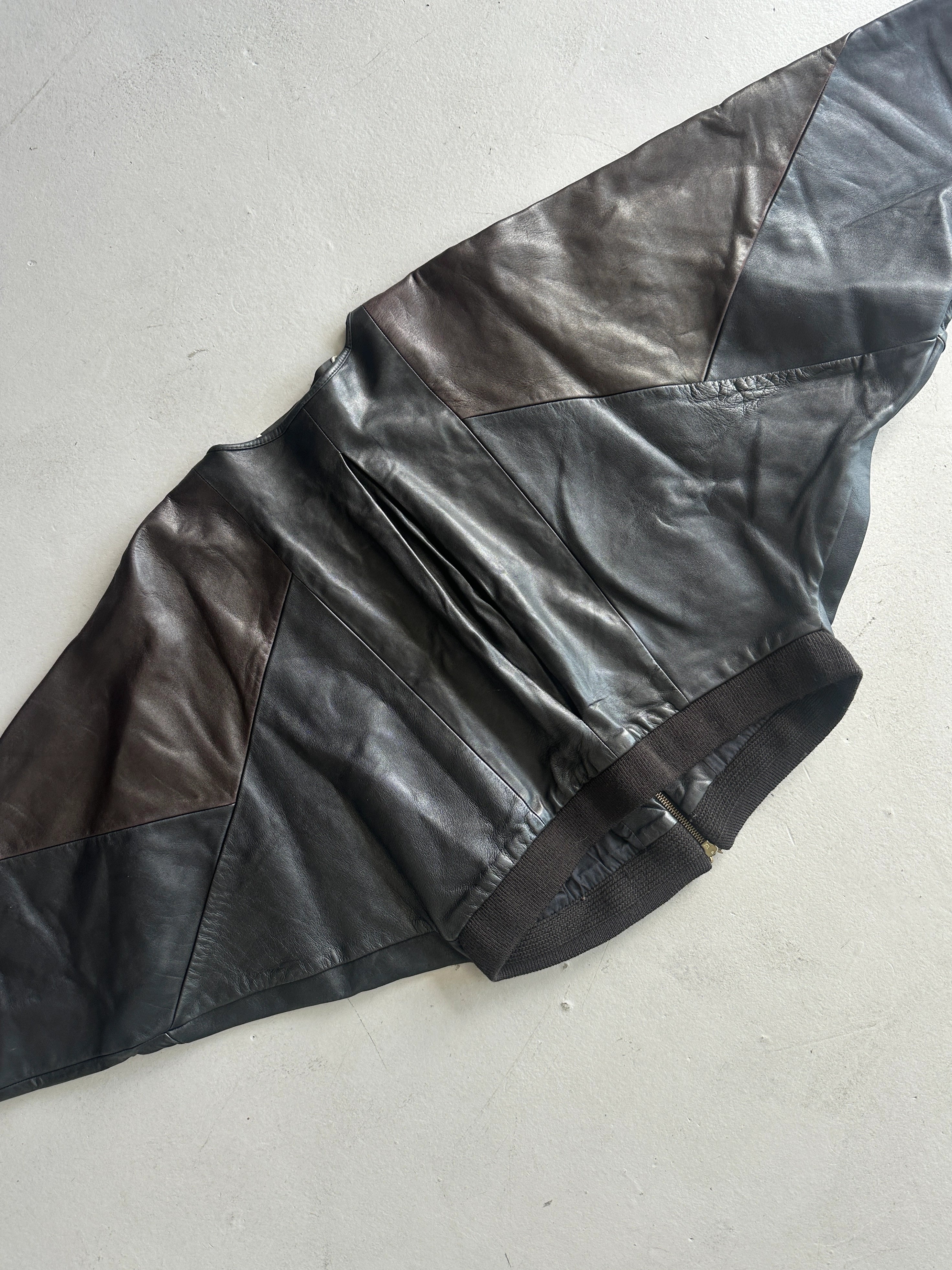 SIMONE SAUVAGE - 2000s BOXY FIT LEATHER JACKET