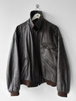 VERSACE - 1990S LEATHER BOMBER JACKET