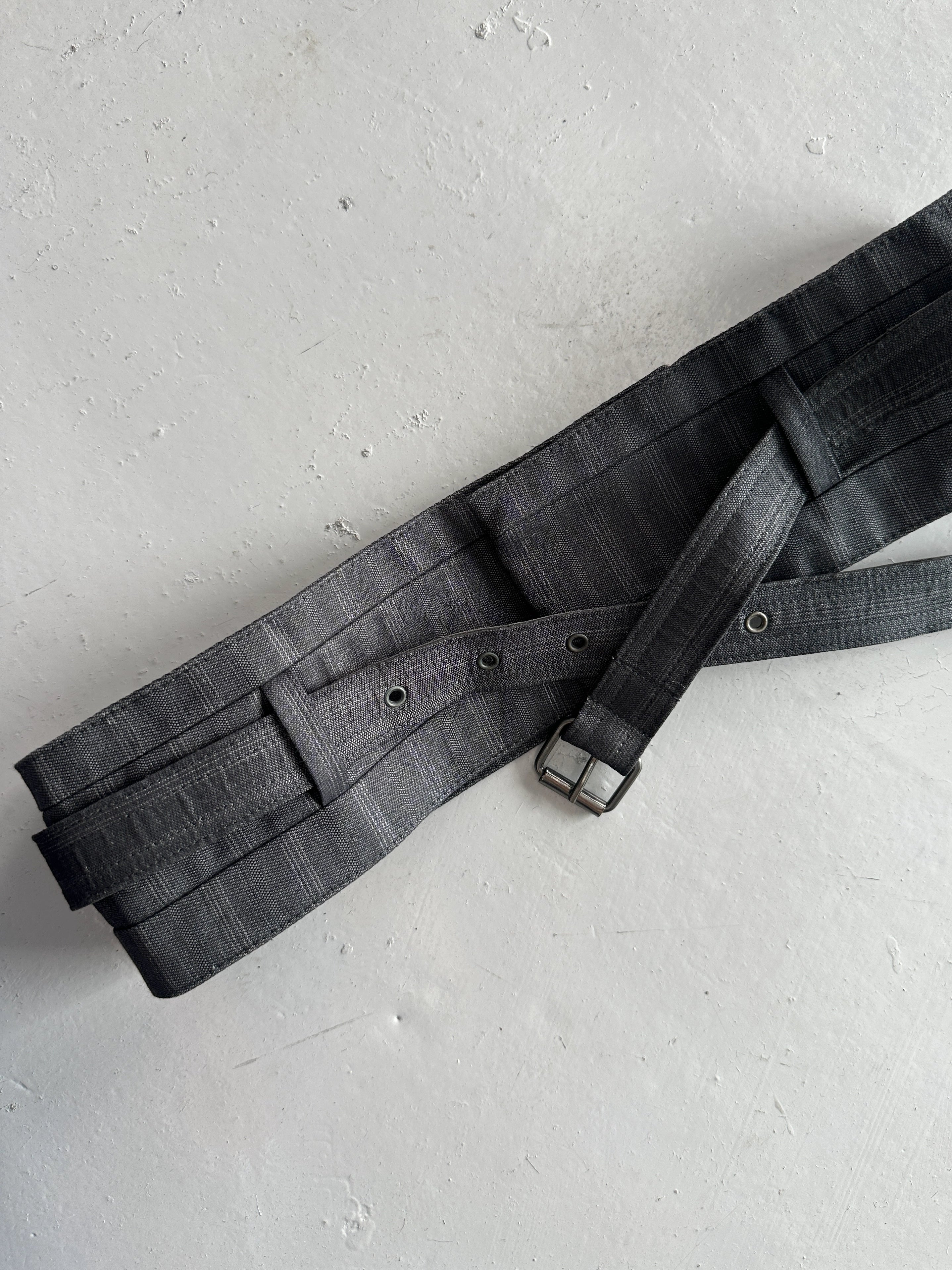 NEIL BARRETT - early 2000s LINEN WAIST BELT