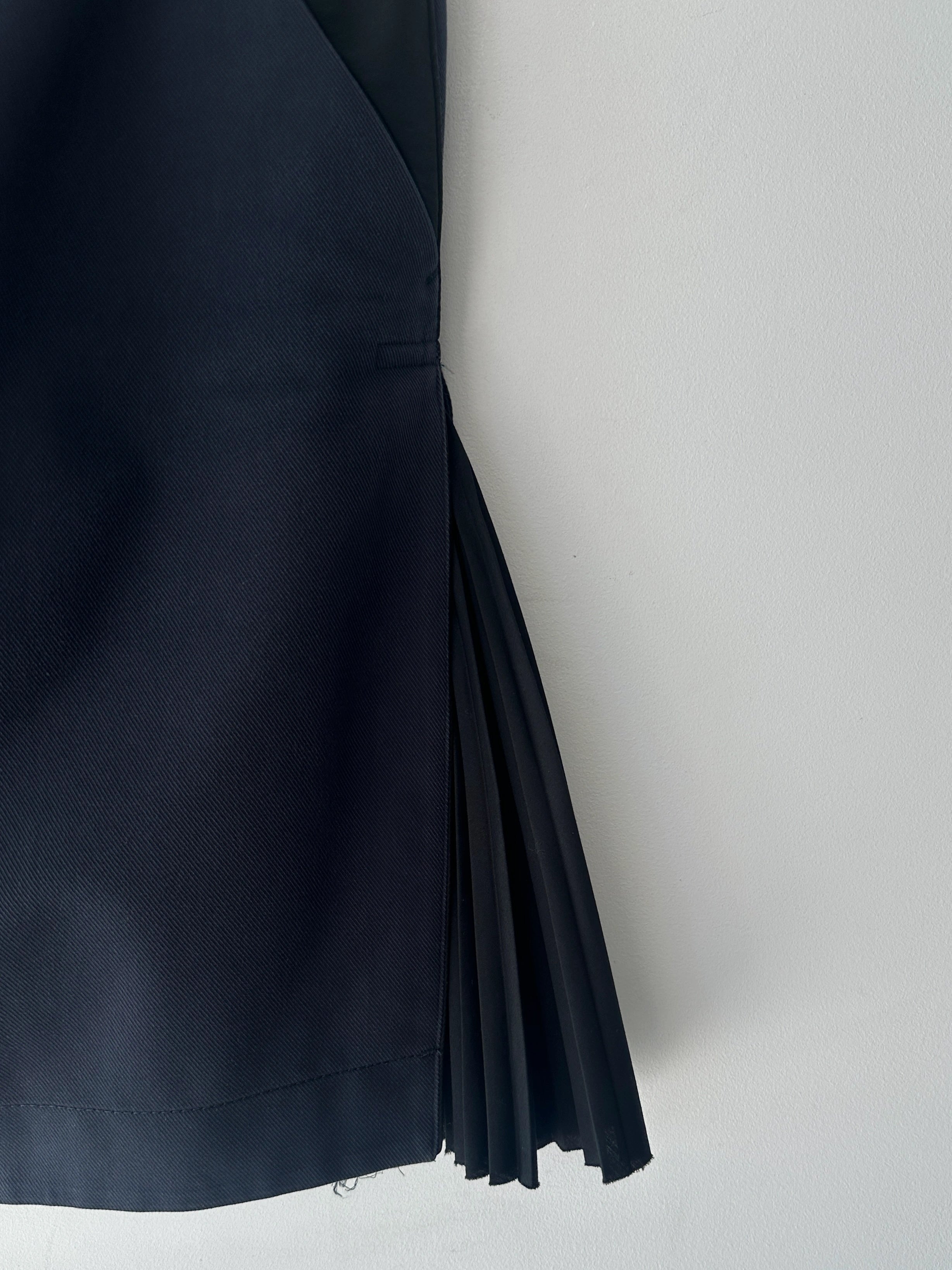 SACAI -  F/W 2017 SKIRT WITH PLEATED SIDE INSERTS
