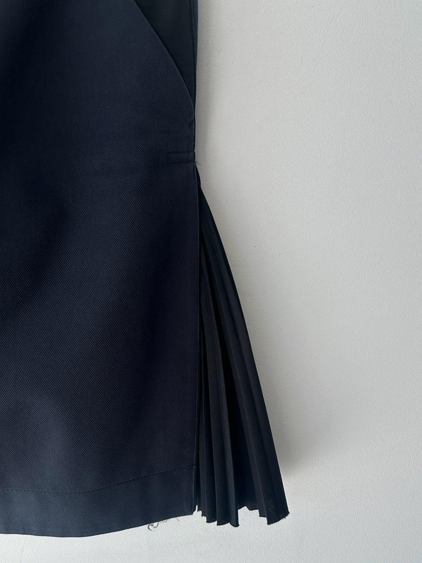 SACAI -  F/W 2017 SKIRT WITH PLEATED SIDE INSERTS