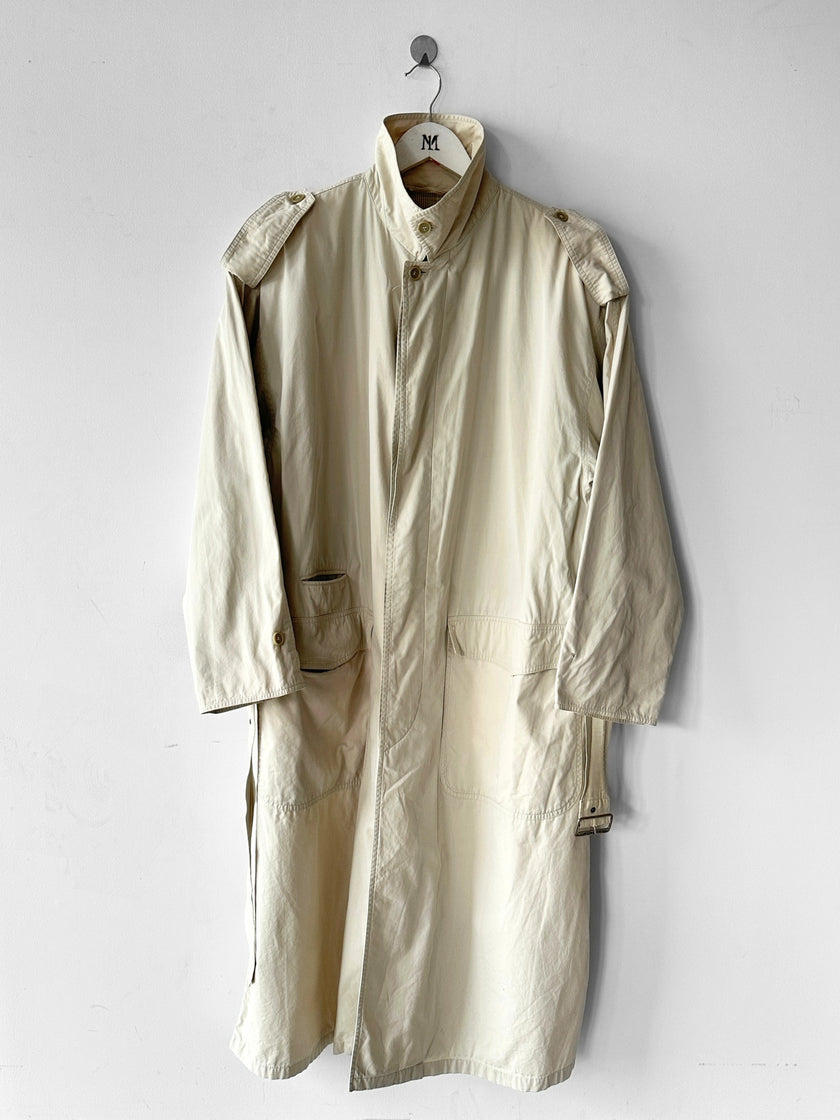 ALLEGRI - 1990s MARTIN MARGIELA ERA BELTED LONG TRENCH COAT