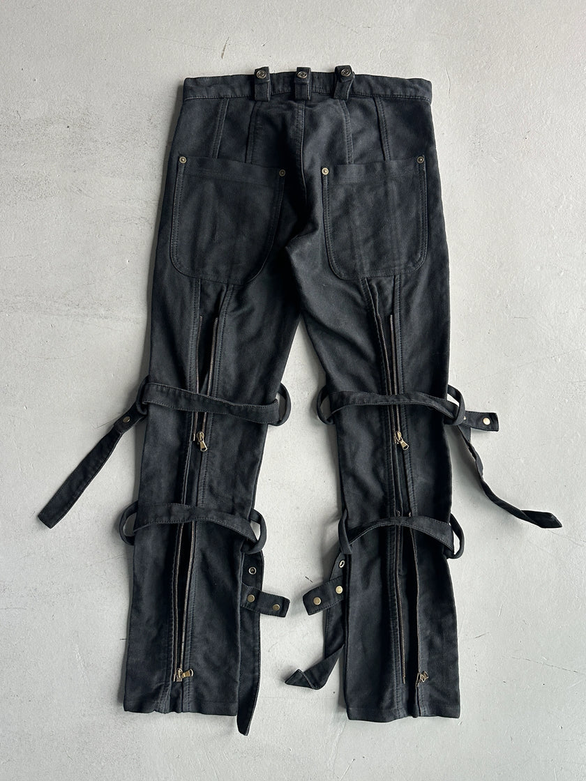 JIMMY TAVERNITI - late 1990s BONDAGE LOW WAIST TROUSERS