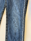 MOSCHINO JEANS - FRAYED SEAM DETAIL STRAIGHT FIT JEANS