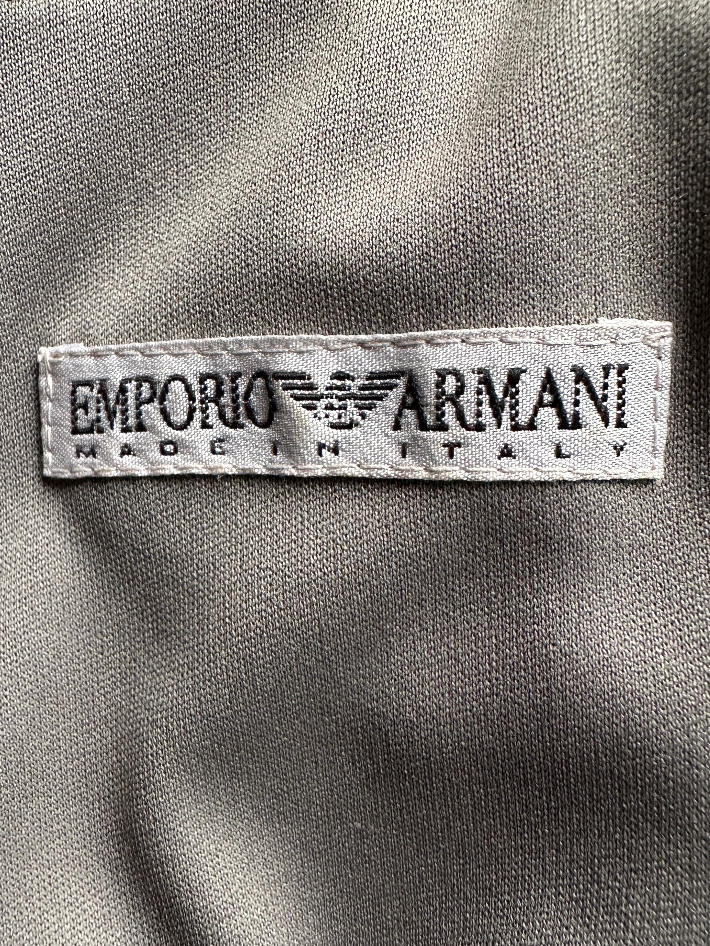 EMPORIO ARMANI - 1990s ZIPPED BACK VEST TOP