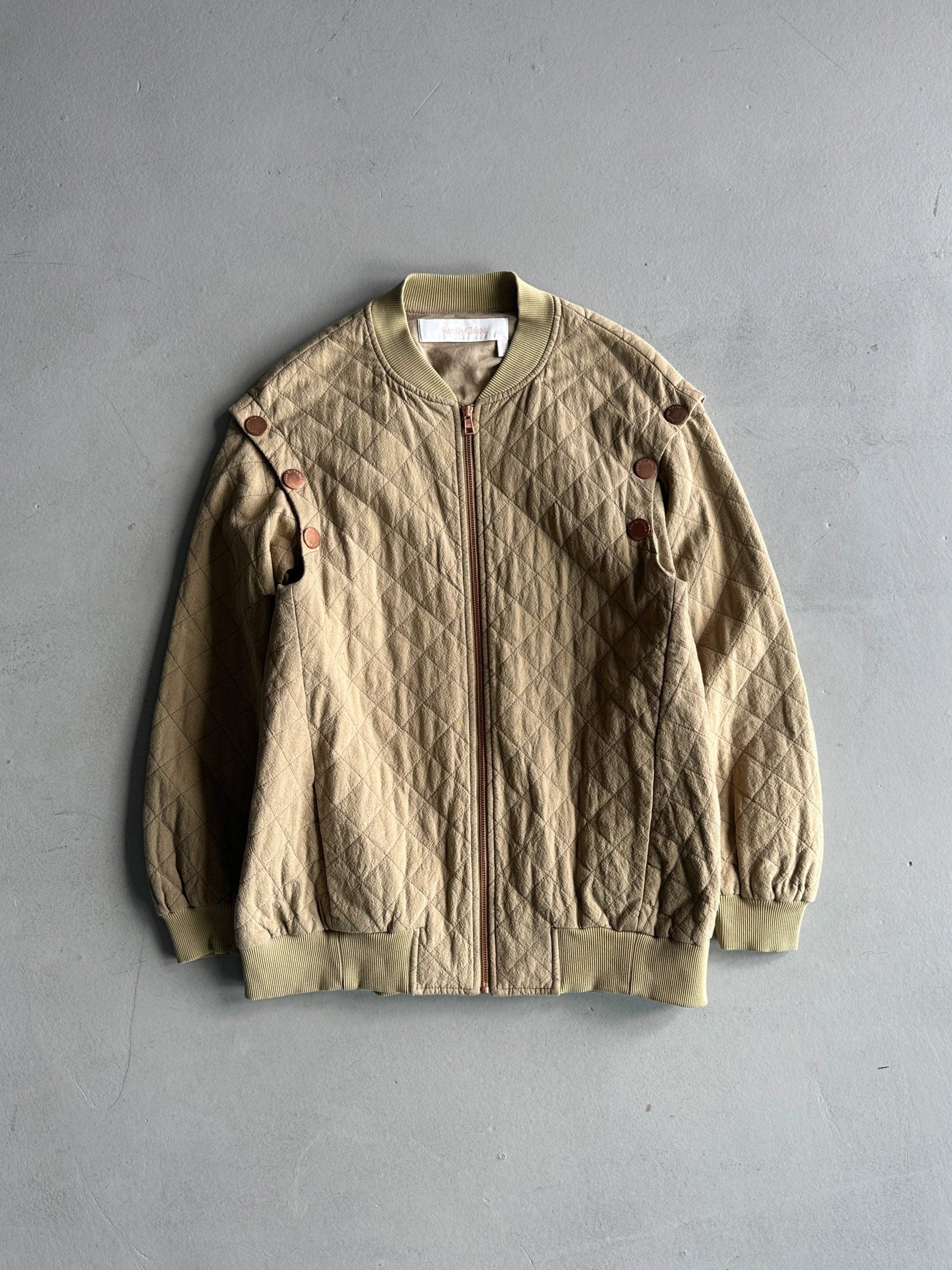 SEE BY CHLOÉ BY PHOEBE PHILO - S/S 2 IN 1 QUILTED VEST JACKET