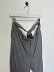YOHJI YAMAMOTO - S/S 1999 STRIPED TROUSERS WITH ADJUSTABLE TIE HEMS