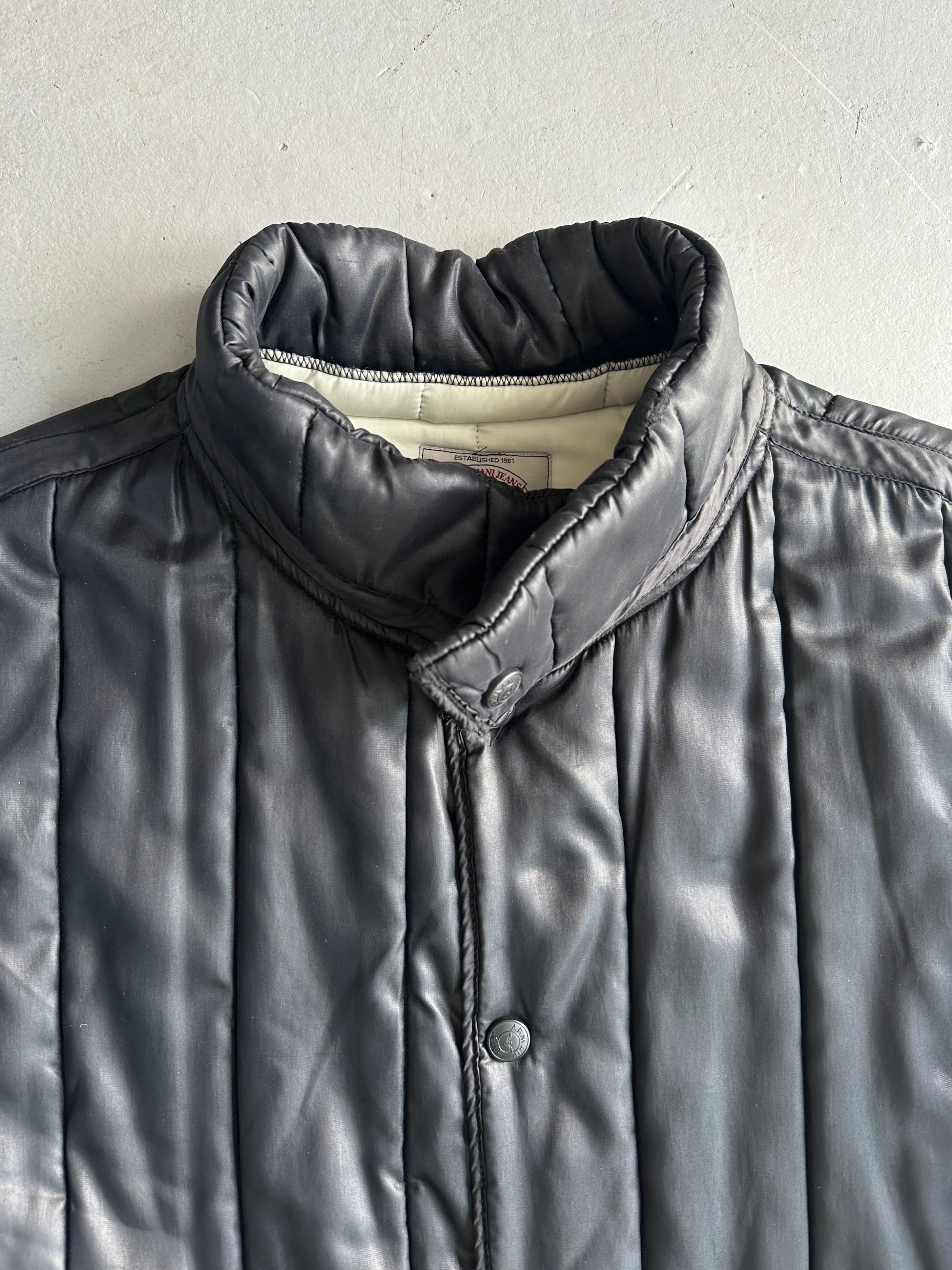 ARMANI JEANS - 1990s PADDED QUILTED JACKET