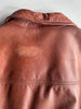 ARMANI JEANS - 1990s STRAIGHT FIT LEATHER JACKET
