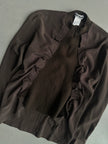 ISSEY MIYAKE - F/W 2007 ASYMMETRICAL RUFFLED FRONT LONG SLEEVE TOP