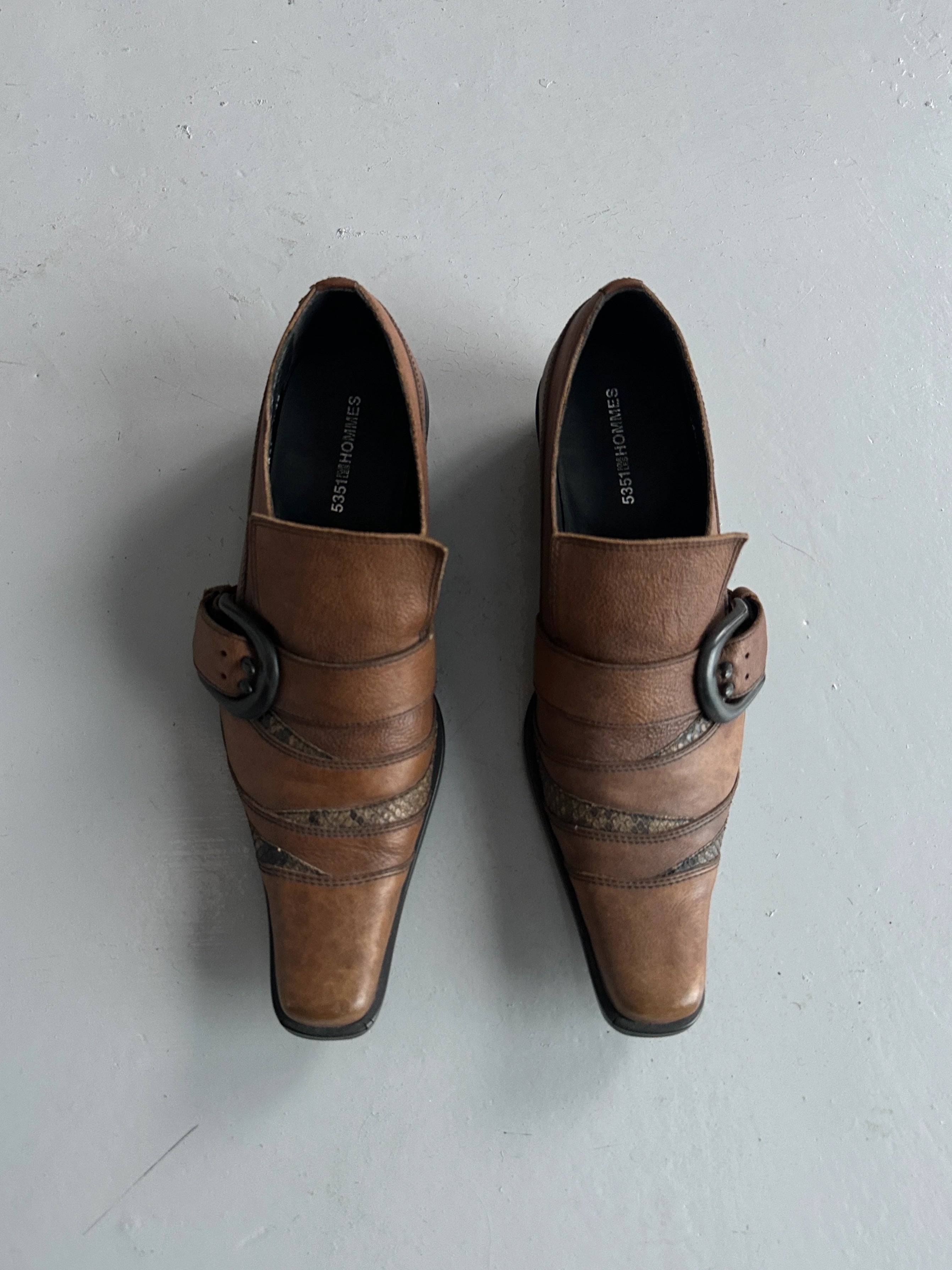 5351 POUR LES HOMMES - early 2000s WESTERN SLIP ON SHOES