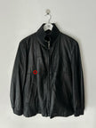 JEAN PAUL GAULTIER OBJET - 1990s PERFORATED LEATHER JACKET WITH ZIP OFF FUR LINING