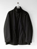 DANIELE ALESSANDRINI - 2000s RIBBED KNIT BELTED NECK COLLAR TECHNICAL JACKET WITH ASYMMETRICAL ZIP FRONT