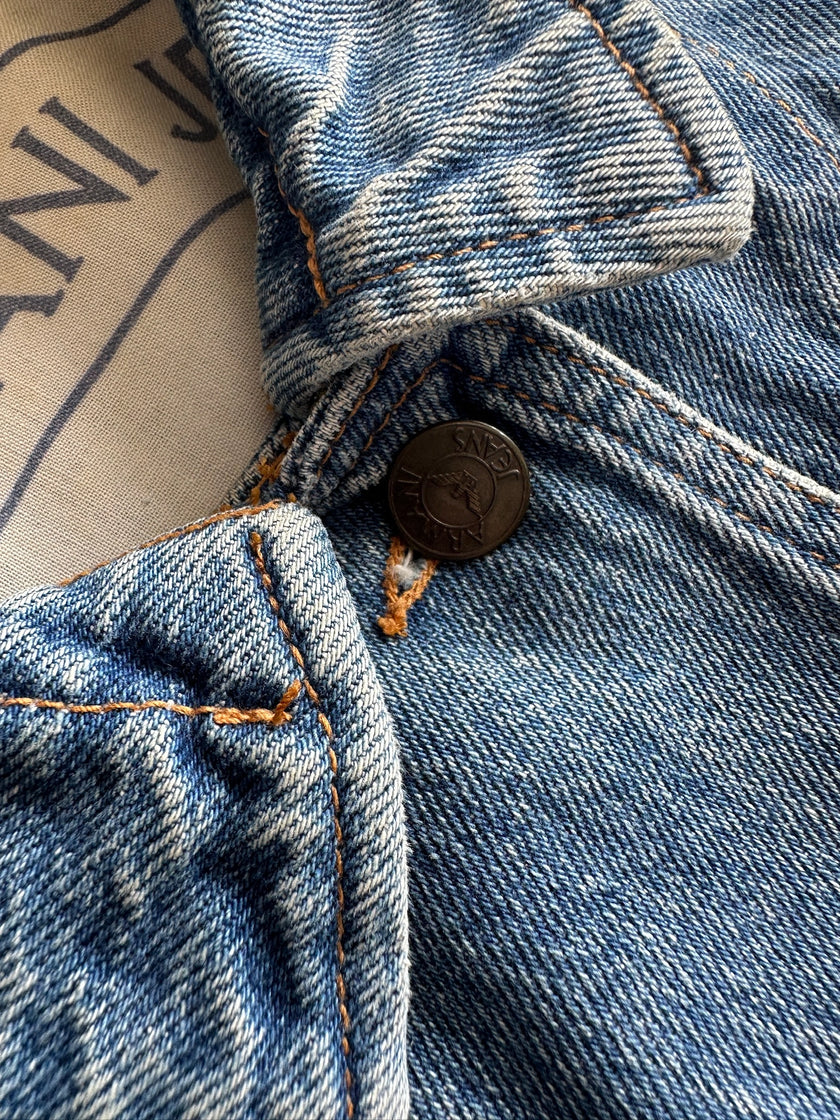 ARMANI JEANS - 1980s CROP FIT DENIM JACKET