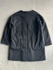 PLANTATION ISSEY MIYAKE - 1990s FAUX SHEARLING COAT WITH ROUND COLLAR