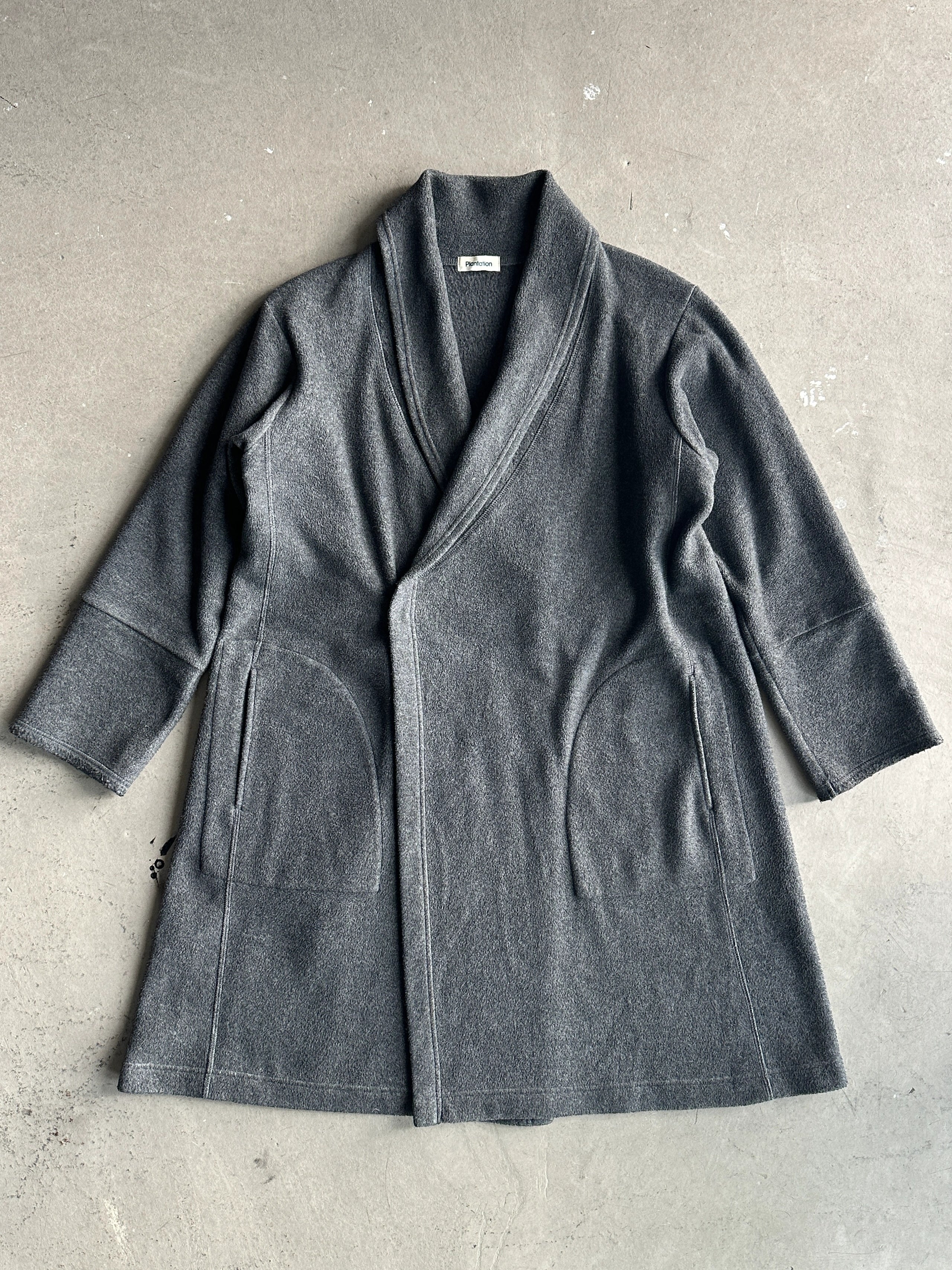 PLANTATION ISSEY MIYAKE - 1990s OPEN FRONT LONG CARDIGAN