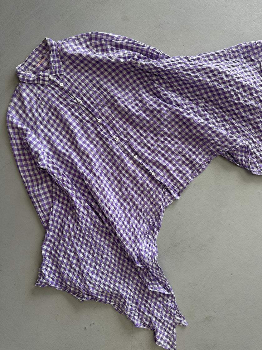 KAPITAL - 1990s DRAPING SIDES ASYMMETRICAL SHIRT