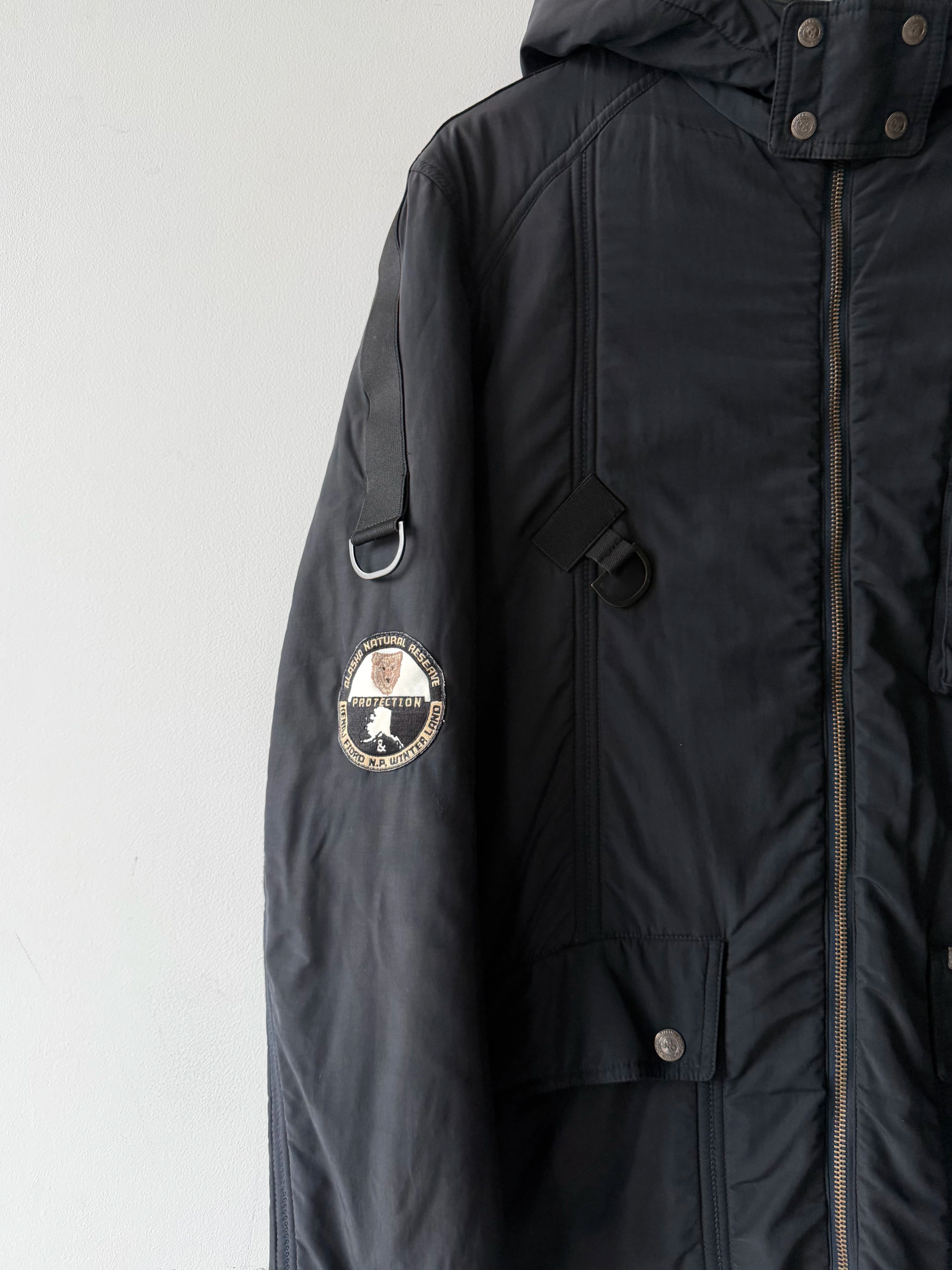 DOLCE & GABBANA - late 1990s HOODED BONDAGE PARKA JACKET